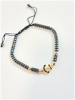 Bracciale IGold Uomo in Nylon Ematite BD72NR0075P40 - BD72NR0075P40